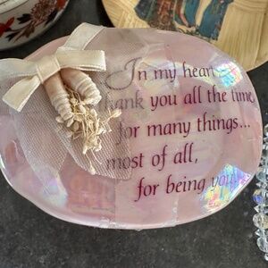 Summit Collection "Feelings of the Heart" fine porcelain trinket box.